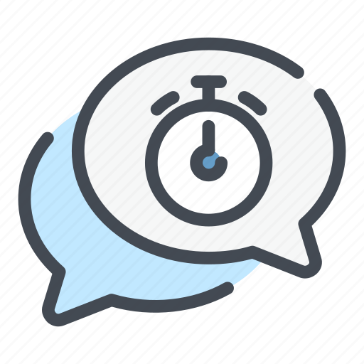 Chat, message, timer, stopwatch, time icon - Download on Iconfinder