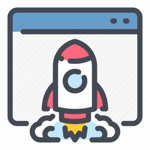 Website, launch, rocket, web, spaceship icon - Download on Iconfinder