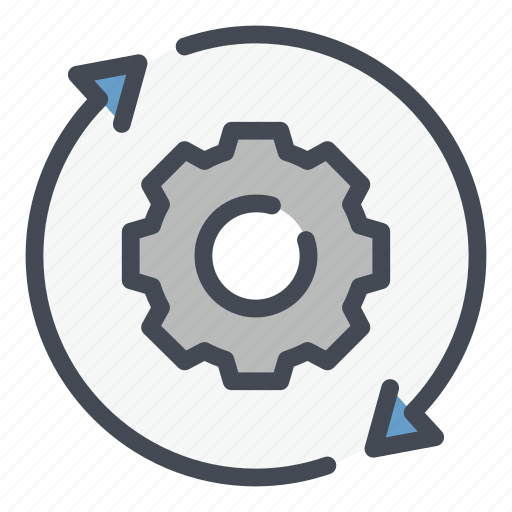 Update, refresh, change, exchange, gear, cog, cogwheel icon - Download on Iconfinder