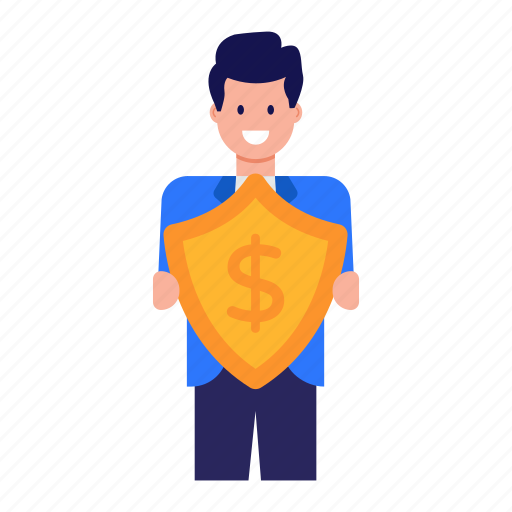 Financial security, financial protection, business protection, business security, money protection illustration - Download on Iconfinder