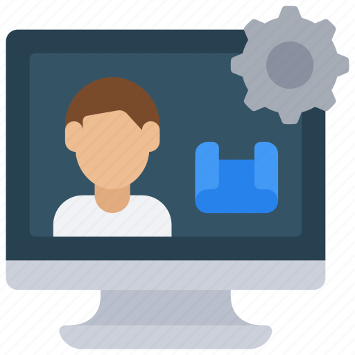 Computer, project, manager, management, cog, gear icon - Download on Iconfinder