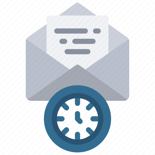 Email, time, timer, timing, emailed icon - Download on Iconfinder