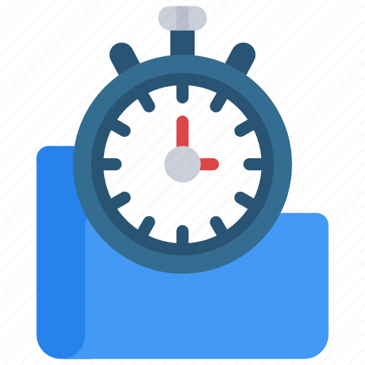 Folder, time, folders, files, timer icon - Download on Iconfinder