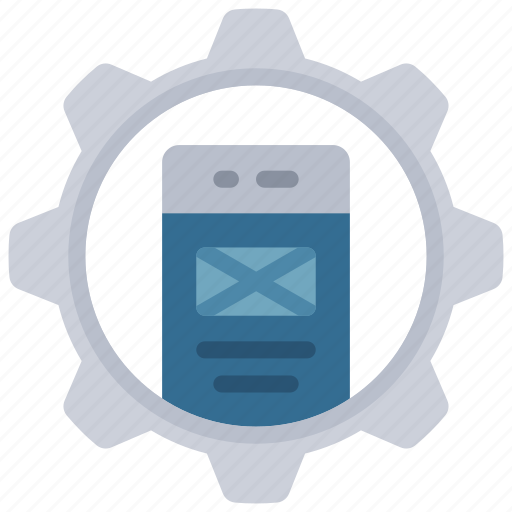 Mobile, development, management, phone, cog icon - Download on Iconfinder