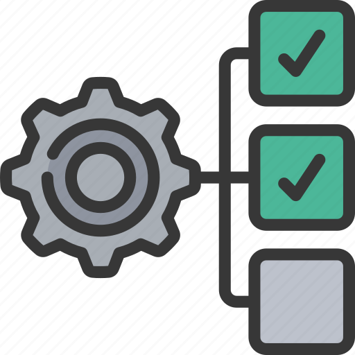 Deliverable, management, tasks, cog, gear icon - Download on Iconfinder