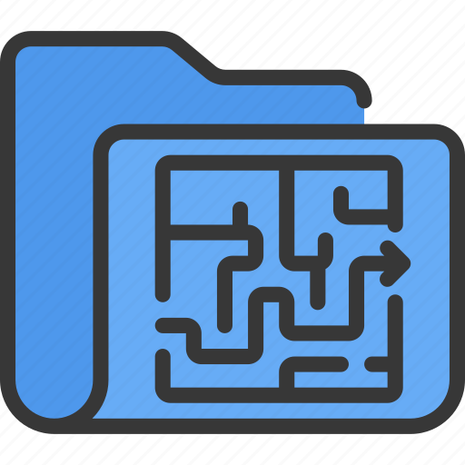 Project, strategy, maze, folder, problem icon - Download on Iconfinder