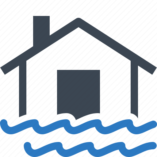 Flood, house, water, home insurance icon - Download on Iconfinder