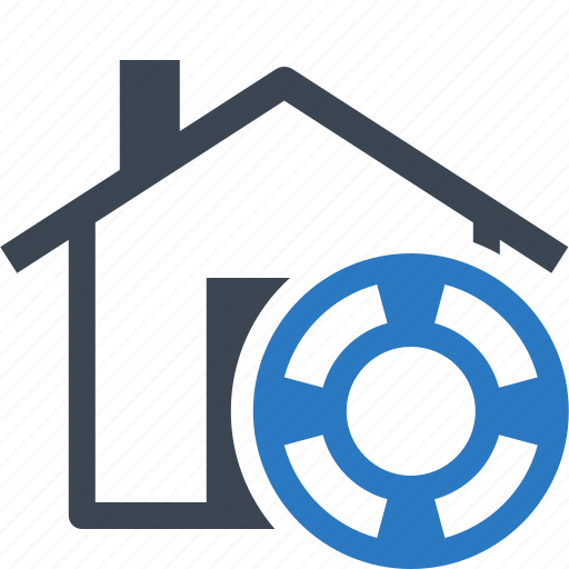Home insurance, house, lifebuoy, protection icon - Download on Iconfinder