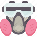 mask, full, respirator, pollution, dust