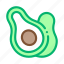 avocado, bottle, cut, food, nutrition, package, protein 