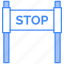 banner, board, sign, stop 