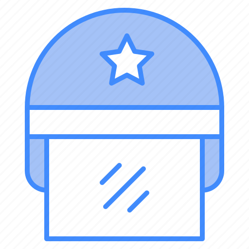 Cop, crime, helmet, police, protection, uniform icon - Download on Iconfinder