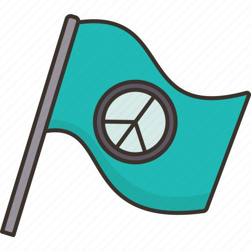Flag, peace, antiwar, support, banner icon - Download on Iconfinder