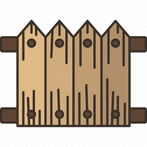 Picket, fence, barrier, boundary, protection icon - Download on Iconfinder