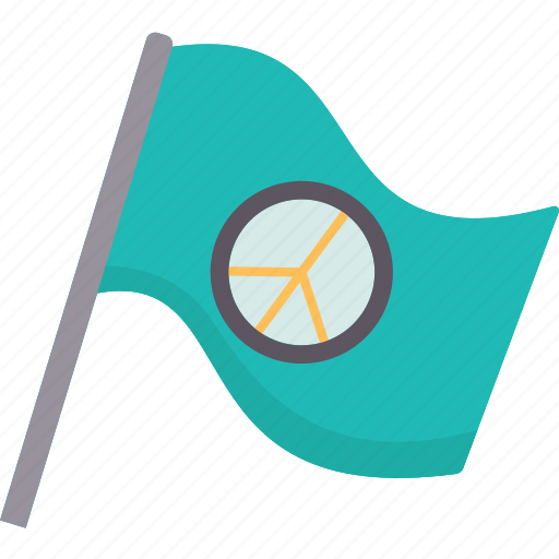Flag, peace, antiwar, support, banner icon - Download on Iconfinder