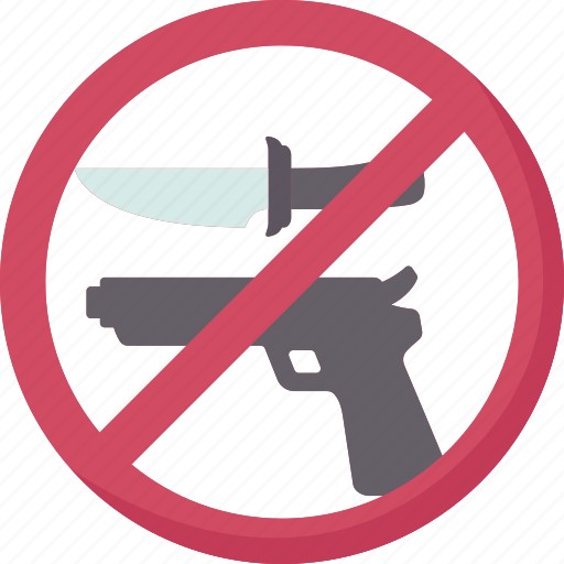 Weapon, prohibited, banned, restriction, violence icon - Download on Iconfinder