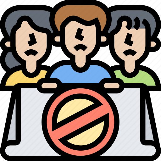 Boycott, banned, resistance, strike, protest icon - Download on Iconfinder