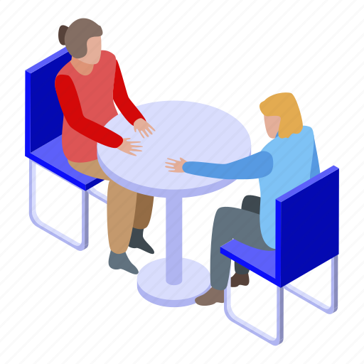 Cartoon, consultation, family, isometric, medical, psychologist, woman icon - Download on Iconfinder