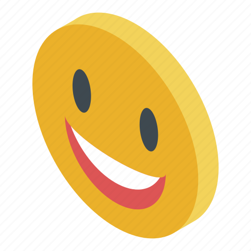 Cartoon, emoji, isometric, logo, love, person, smiling icon - Download on Iconfinder