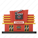 cinema, theater, ticket, entertainment, movie, video, multimedia, film, building