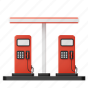 gas, station, fuel, pump, gasoline, petrol, building, architecture, construction