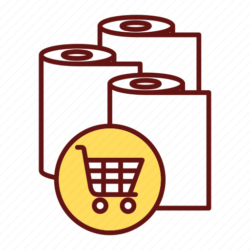 Buying, toilet paper, store, supply icon - Download on Iconfinder
