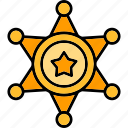 sheriff, badge, cop, couboy, law, poli