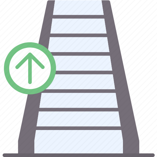 Escalator, drawbridge, staircase, stairs, stairway, stepladder, ic icon - Download on Iconfinder