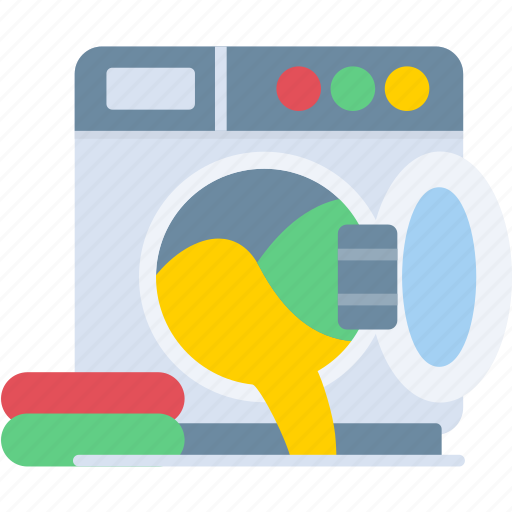 Laundry, washer, machine, wash, washing icon - Download on Iconfinder