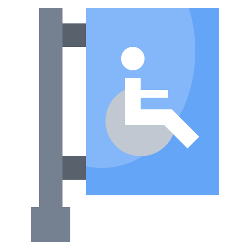 Accessibility, disability, disabled, handicapped, sign, signaling, wheelchair icon - Free download