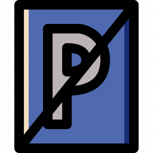 Forbidden, no, parking, prohibited, road, transportation, vehicle icon - Download on Iconfinder