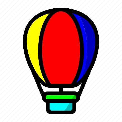 Flaying ballon, montain ballon, public transportation, transportation icon - Download on Iconfinder