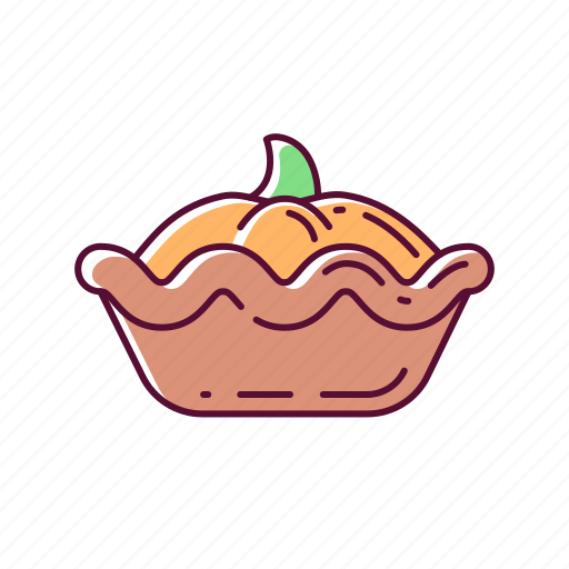 Pumpkin pie, thanksgiving, pastry, dessert icon - Download on Iconfinder