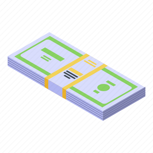 Business, cartoon, isometric, manager, money, pack, person icon - Download on Iconfinder