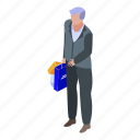 business, cartoon, computer, isometric, manager, purchasing, shopping