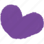 rabbit, bunny, animal, decoration, cute, purple, heart shape 