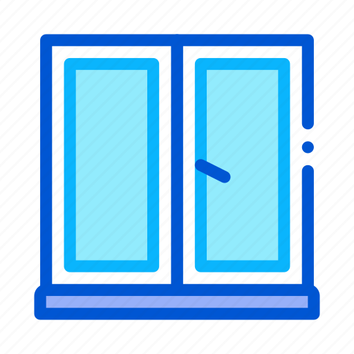 Architectural, frames, glass, half, pvc, two, window icon - Download on Iconfinder