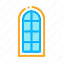 arched, consisting, frames, glasses, pvc, square, window