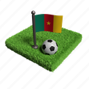 cameroon, football, soccer, sport, game, play, flag, world cup 