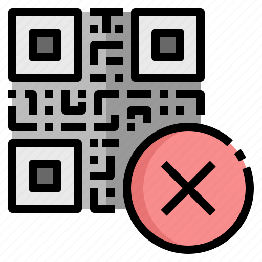 Not, accept, qr, code, disapprove, reject, mistake icon - Download on Iconfinder
