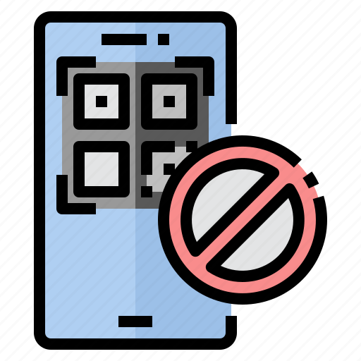 Prohibit, reject, ban, qr, code, restriction icon - Download on Iconfinder