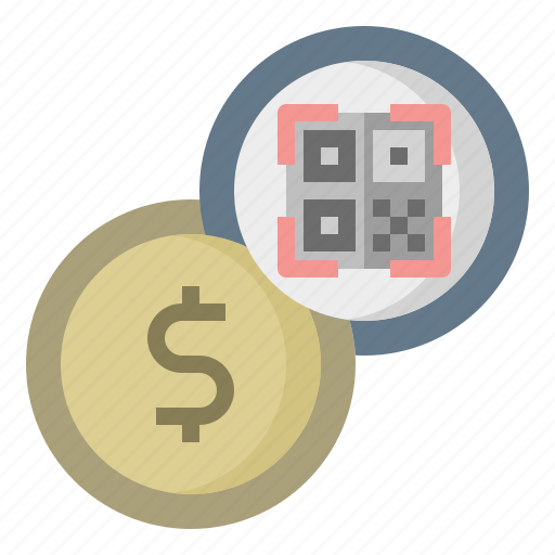 Currency, dollar, qr, code, cashless, payment icon - Download on Iconfinder