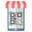 ecommerce, business, shopping, qr, code, store