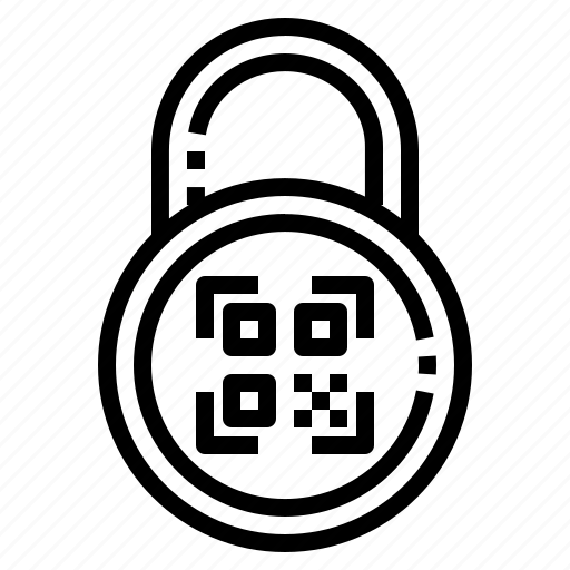 Lock, smart, key, qr, code, scan, encryption icon - Download on Iconfinder
