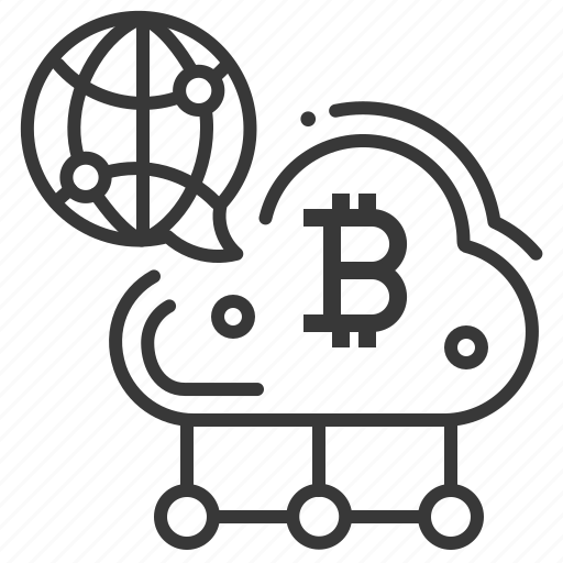 Bitcoin, cloud, internet, sitemap icon - Download on Iconfinder
