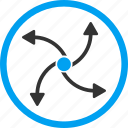 circular arrows, hurricane, reload, rotate out, spin, swirl direction, wind turbine