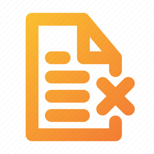 Rejected, bad quality, reject, delete, cross, document, paper icon - Download on Iconfinder