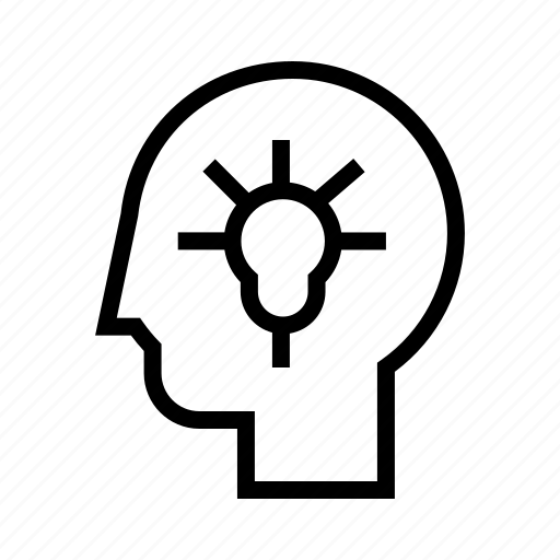 Brain, creativity, head, idea, lamp, think icon - Download on Iconfinder