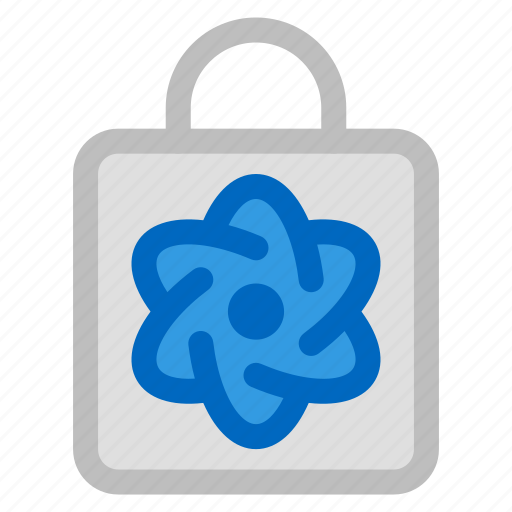 Lock, atom, quantum, science icon - Download on Iconfinder