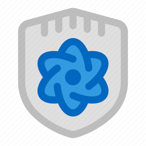 Shield, atom, science, cyber security, quantum computing icon - Download on Iconfinder